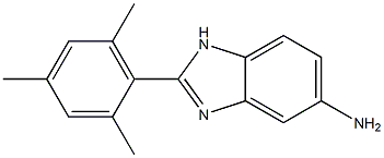 2-(2,4,6-trimethylphenyl)-1H-1,3-benzodiazol-5-amine 结构式