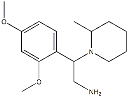 2-(2,4-dimethoxyphenyl)-2-(2-methylpiperidin-1-yl)ethanamine 结构式
