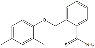 2-(2,4-dimethylphenoxymethyl)benzene-1-carbothioamide 结构式
