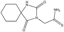 2-(2,4-dioxo-1,3-diazaspiro[4.5]dec-3-yl)ethanethioamide 结构式