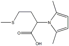 2-(2,5-dimethyl-1H-pyrrol-1-yl)-4-(methylthio)butanoic acid 结构式