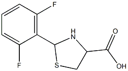 2-(2,6-difluorophenyl)-1,3-thiazolidine-4-carboxylic acid 结构式