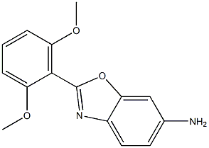 2-(2,6-dimethoxyphenyl)-1,3-benzoxazol-6-amine 结构式