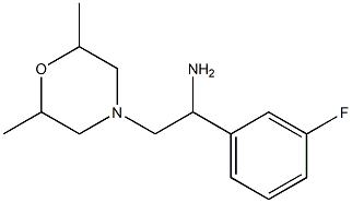 2-(2,6-dimethylmorpholin-4-yl)-1-(3-fluorophenyl)ethan-1-amine 结构式