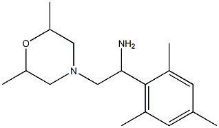 2-(2,6-dimethylmorpholin-4-yl)-1-mesitylethanamine 结构式