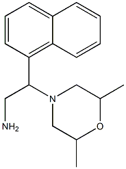 2-(2,6-dimethylmorpholin-4-yl)-2-(1-naphthyl)ethanamine 结构式