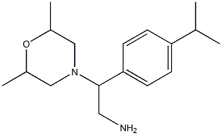 2-(2,6-dimethylmorpholin-4-yl)-2-(4-isopropylphenyl)ethanamine 结构式