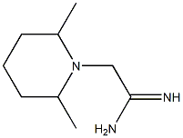 2-(2,6-dimethylpiperidin-1-yl)ethanimidamide 结构式