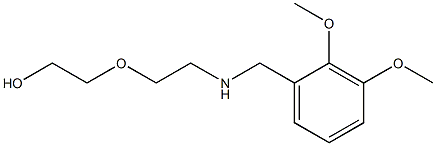 2-(2-{[(2,3-dimethoxyphenyl)methyl]amino}ethoxy)ethan-1-ol 结构式