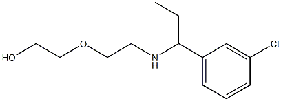 2-(2-{[1-(3-chlorophenyl)propyl]amino}ethoxy)ethan-1-ol 结构式