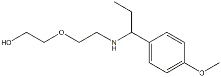2-(2-{[1-(4-methoxyphenyl)propyl]amino}ethoxy)ethan-1-ol 结构式