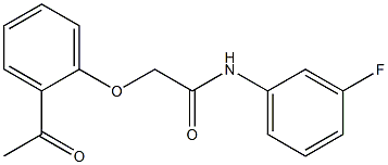 2-(2-acetylphenoxy)-N-(3-fluorophenyl)acetamide 结构式