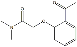 2-(2-acetylphenoxy)-N,N-dimethylacetamide 结构式