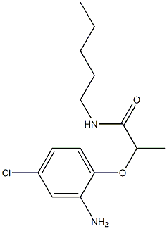 2-(2-amino-4-chlorophenoxy)-N-pentylpropanamide 结构式