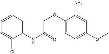 2-(2-amino-4-methoxyphenoxy)-N-(2-chlorophenyl)acetamide 结构式