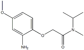 2-(2-amino-4-methoxyphenoxy)-N-methyl-N-(propan-2-yl)acetamide 结构式