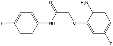 2-(2-amino-5-fluorophenoxy)-N-(4-fluorophenyl)acetamide 结构式