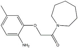 2-(2-amino-5-methylphenoxy)-1-(azepan-1-yl)ethan-1-one 结构式