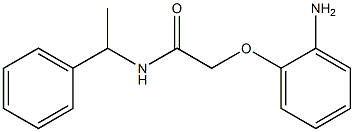 2-(2-aminophenoxy)-N-(1-phenylethyl)acetamide 结构式