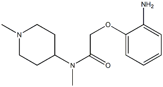 2-(2-aminophenoxy)-N-methyl-N-(1-methylpiperidin-4-yl)acetamide 结构式