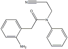 2-(2-aminophenyl)-N-(2-cyanoethyl)-N-phenylacetamide 结构式