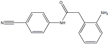 2-(2-aminophenyl)-N-(4-cyanophenyl)acetamide 结构式