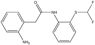 2-(2-aminophenyl)-N-{2-[(difluoromethyl)sulfanyl]phenyl}acetamide 结构式