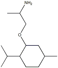 2-(2-aminopropoxy)-4-methyl-1-(propan-2-yl)cyclohexane 结构式