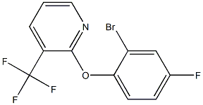 2-(2-bromo-4-fluorophenoxy)-3-(trifluoromethyl)pyridine 结构式