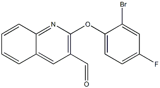 2-(2-bromo-4-fluorophenoxy)quinoline-3-carbaldehyde 结构式