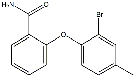 2-(2-bromo-4-methylphenoxy)benzamide 结构式