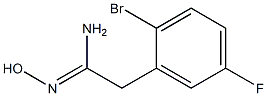 2-(2-bromo-5-fluorophenyl)-N'-hydroxyethanimidamide 结构式