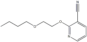 2-(2-butoxyethoxy)pyridine-3-carbonitrile 结构式