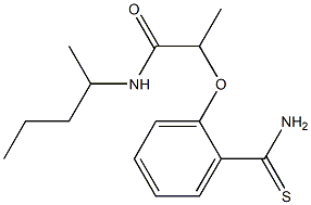 2-(2-carbamothioylphenoxy)-N-(pentan-2-yl)propanamide 结构式