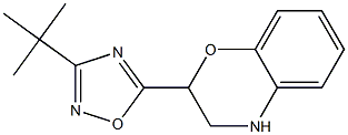 2-(3-tert-butyl-1,2,4-oxadiazol-5-yl)-3,4-dihydro-2H-1,4-benzoxazine 结构式