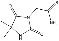 2-(4,4-dimethyl-2,5-dioxoimidazolidin-1-yl)ethanethioamide 结构式