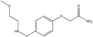 2-(4-{[(2-methoxyethyl)amino]methyl}phenoxy)acetamide 结构式
