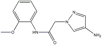 2-(4-amino-1H-pyrazol-1-yl)-N-(2-methoxyphenyl)acetamide 结构式