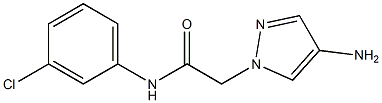 2-(4-amino-1H-pyrazol-1-yl)-N-(3-chlorophenyl)acetamide 结构式