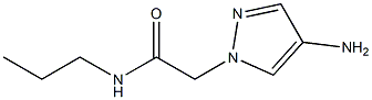 2-(4-amino-1H-pyrazol-1-yl)-N-propylacetamide 结构式