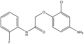 2-(4-amino-2-chlorophenoxy)-N-(2-fluorophenyl)acetamide 结构式