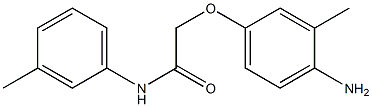 2-(4-amino-3-methylphenoxy)-N-(3-methylphenyl)acetamide 结构式