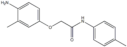 2-(4-amino-3-methylphenoxy)-N-(4-methylphenyl)acetamide 结构式