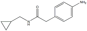 2-(4-aminophenyl)-N-(cyclopropylmethyl)acetamide 结构式