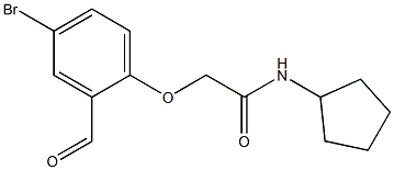 2-(4-bromo-2-formylphenoxy)-N-cyclopentylacetamide 结构式