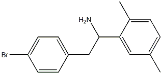 2-(4-bromophenyl)-1-(2,5-dimethylphenyl)ethan-1-amine 结构式