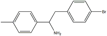 2-(4-bromophenyl)-1-(4-methylphenyl)ethanamine 结构式