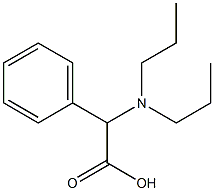 2-(dipropylamino)-2-phenylacetic acid 结构式