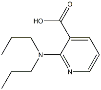 2-(dipropylamino)pyridine-3-carboxylic acid 结构式
