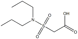 2-(dipropylsulfamoyl)acetic acid 结构式